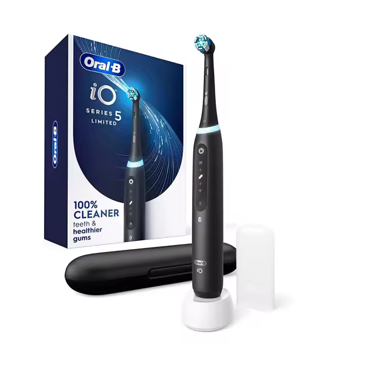 Braun oral-b io5 negro + estuche /  cepillo de dientes eléctrico recargable / inteligencia artificial - 1