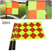 Set De 2 Banderas De Entrenamiento De Fútbol Deluxe Para Arbitros Equipos De Rugby Y Hockey Deportes Material Impermeable Tamaño 40x49cm/44x46cm - details 0