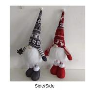 Muñeca Luminosa De Piernas Largas Sin Cara Con Pantalones Rayados Y Colgante De Santa Claus Figura De Navidad Para Decoración Del Hogar - details 10