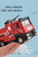 Camión De Incendio Con Sprinkler RC 1/50 Juguete De Aleación De Latón Para Niños Con Luz Música Simulación De Rociado Y Escalera Regalo De Navidad - details 12