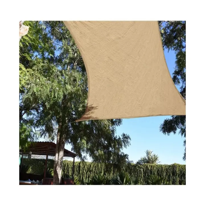 Suinga Toldo Vela Rectangular Impermeable Poliéster 3 X 4 M Beige UV Jardín - 1