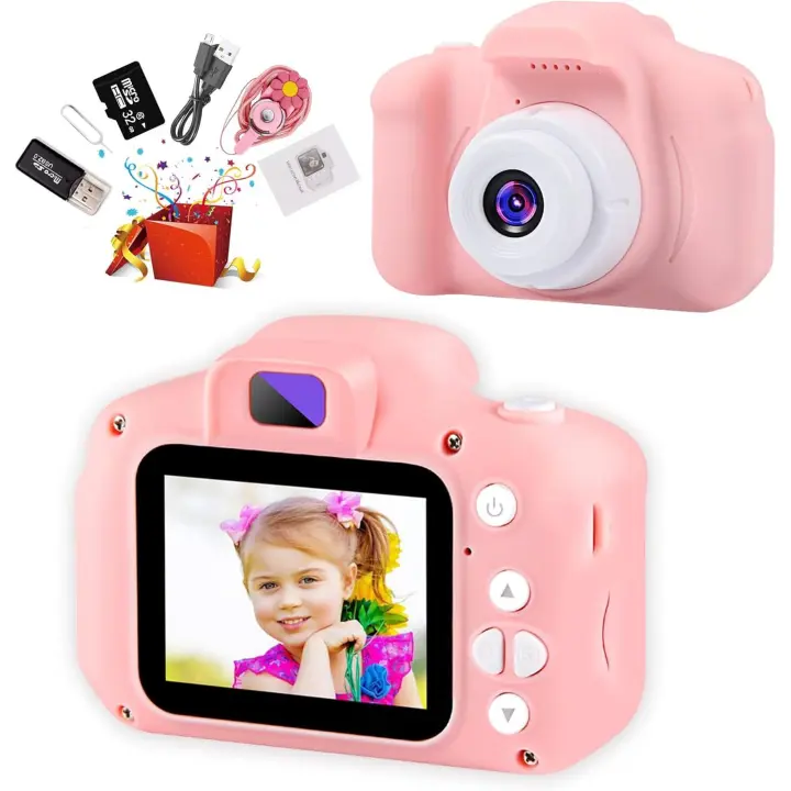 Cámara digital para niños, Cámara para niños Pequeños, Cámara para niños con Pantalla de 2 pulgadas y Tarjeta SD de 32 GB, Cámara para niños, juguetes para Niños Mayores de 6 años, 6, 7 Y 8 años - 1