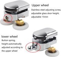 Ruedas Para Puerta De Ducha Deslizante Repuestos Para Puertas De Vidrio Rodillos De Arrastre Para Cabinas De Baño Y Puertas Deslizantes Pulley Swinging - details 5