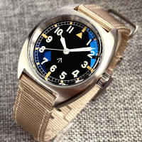 Reloj Mecánico De Pulsera Deportivo Para Hombre NH35 Movimiento 36mm Pantalla Verde Lume Correa De Nylon Acero Inodoro a 20Bar - details 6
