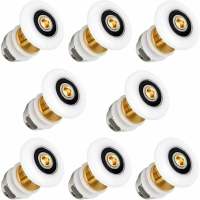 Ruedas de Repuesto para Puertas de Ducha - Juego de 8 Ruedas Deslizantes de 25 mm - Adecuadas para Puertas de Vidrio de 4 a 6 mm de Grosor - details 0