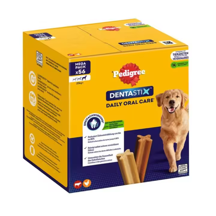 Dentastix Daily Oral Care Snacks para Perros Grandes - 28 Unidades - 1