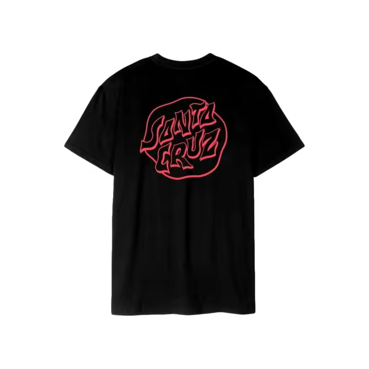 Camiseta Santa Cruz Negra Fever Dream Mono Dot - 1