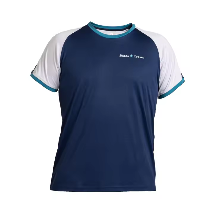 Black Crown - Camiseta Apolo azul-blanco    - Poliéster y Elastano - Ligereza, movilidad y comodidad dentro de la pista - Transpirable - 1