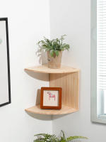 Estante De Esquina De Madera PVC 2/4/5 Capas En Burlywood Organizador De Almacenamiento Para El Hogar Decoración Bohemia Montado En La Pared Aesthetic - details 2