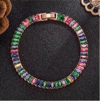 Pulsera de Plata de Ley 925, Pulsera de circonitas de Colores, Joyería de lujo, Gift de fiesta, Gift para Mujer - details 2