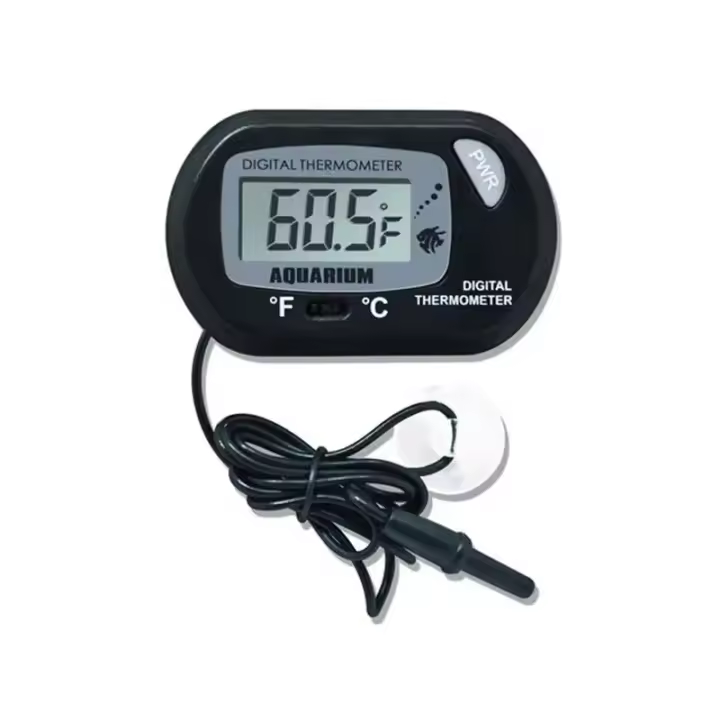 Termómetro Para Acuario Electrónico Digital Impermeable Con Ventosa Para Pecera Reptiles Tortugas Y Mascotas Medición De -50 a 70℃ - 1