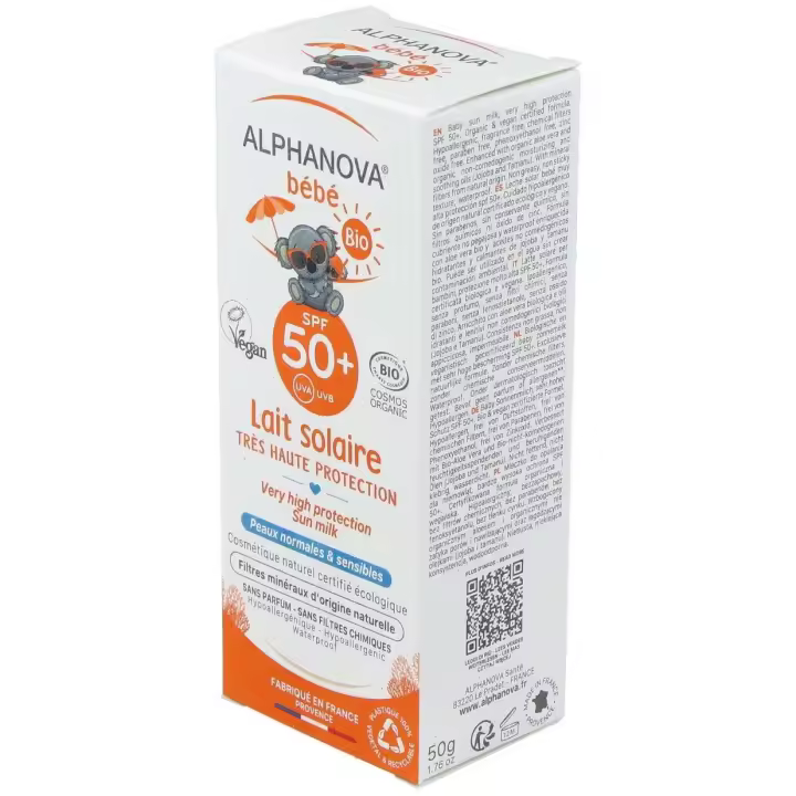 Alphanova Sun Bio Bébé Spf50 Lait 50G - 1