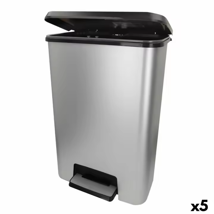 Cubo de basura Curver Gris Plástico 50 L (5 Unidades) - 1