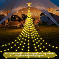 Cadenas De Luces Solar Impermeable De 9.8Ft Con 280 LED Y 8 Modos Para Jardín Camping Decoraciones Navideñas Al Aire Libre Pentagram - details 10