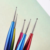 Set De 5 Rotuladores De Uñas Doble Uso Con Selector De Diamantes De Silicona Para Diseños De Uñas Y Grabado Herramienta De Punto - details 2