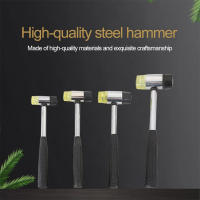 Martillo De Goma Doble Cara Tamaño Multifuncional Para Vidrio Y Ventanas Maza De Nylon Cabeza De Goma Para Trabajos De Carpintería - details 0
