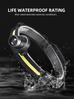 Linterna Frontal LED De Alta Potencia Con Sensor XPE+COB 7 Modos Para Pesca Y Caza Batería 18650 Luz Impermeable - details 6