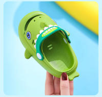 Zapatillas De Jardín Para Niños Protección De Dedos Antideslizantes Impermeables Megalodon Tiburón Casual Playa Verano Unisex - details 8