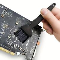 Set De 6 Pinceles Mini Portátiles Antiestáticos Fibra De Nylon Segura Para Placa Base Y Teclado Limpieza De Polvo Con Pinzas De Plástico - details 3