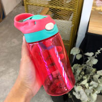 Botella De Agua 480ml Para Niñas Con Tapa Y Pajita Portátil Para Viajes Y Gimnasio Deporte Y Fitness Bebida Fría Y Jugo - details 16
