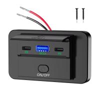 Adaptador De Carga USB 12V Para Coche Panel De Enchufe De Pared Accesorios De Cargador Rápido Para Auto Bus RV Camión Montaje En Pared - details 11