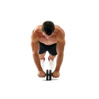 Rueda Doble Abdominal Rodillo abdominal fitness doble rueda gimnasio ejercicio muscular - KMT Style - details 0
