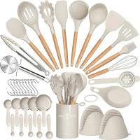 Set De Utensilios De Cocina Ecológicos De Silicona 36pcs Con Soporte Para Cocinar Resistente Al Calor Para Hornear Y Cocinar - details 11