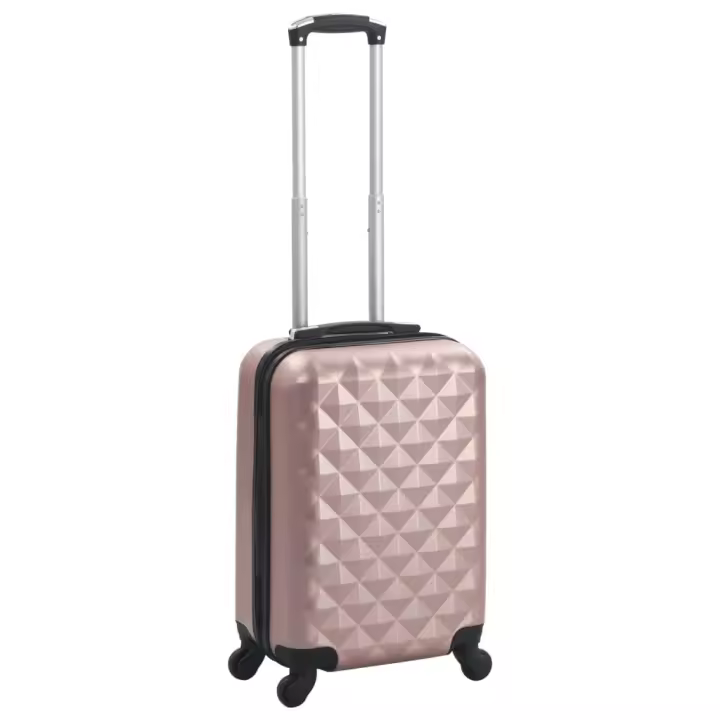 Maleta con ruedas carrito rígida Rosa Dorado ABS - 1