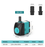 Bomba De Agua Submersible Ultra-Silenciosa Para Piscina Acuário Y Tanque De Peixes 3W 6W 10W 15W 25W 110V/240V Con Filtro - details 8