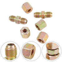 6pcs Conectores De Tubo De Freno 10mm X 1mm 2 Caminos Macho Hembra Nuts Unión De Línea De Freno Para Tubo De Freno 3/16" Fittings De Línea De Freno - details 1