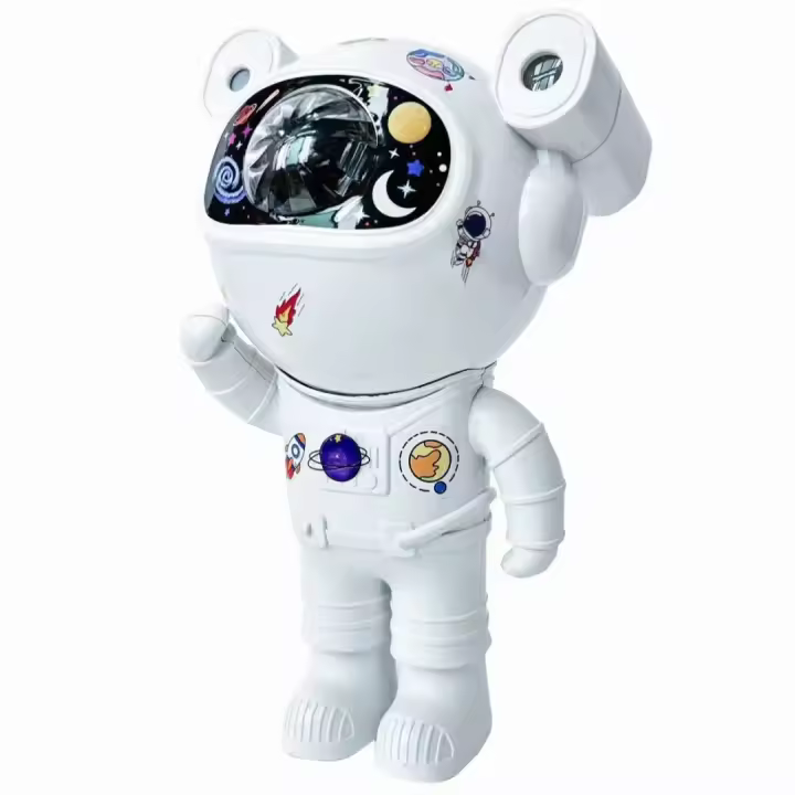 Proyector De Astronauta Y Estrellas Bluetooth LED Luz De Ambiente Para Dormitorio Aurora Lámpara Nocturna Con Altavoz Accesorios Para Speaker - 1