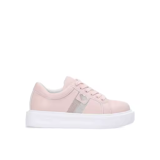 LIU JO — Cod. 4A3303EX0165  Sneakers con cordones, niÑa, solo color, con logo, suela de goma - 1