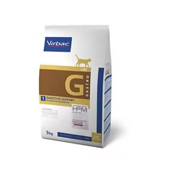 VIRBAC VETERINARY HPM Digestive Support Cat G1 – Apoyo Digestivo para Gatos - 1