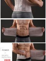 Soporte Para Cintura JINGBA Entrenador De Corporalidad Protección Lumbar Deportiva Faja De Sudoración Fitness Para Hombre - details 10