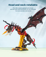 Bloques De Construcción Dragón De Fuego Smaug 1359 Piezas Modelo Animal Para Jóvenes Y Adultos Decoración De Escritorio Juguete Educativo Regalo De Navidad - details 6