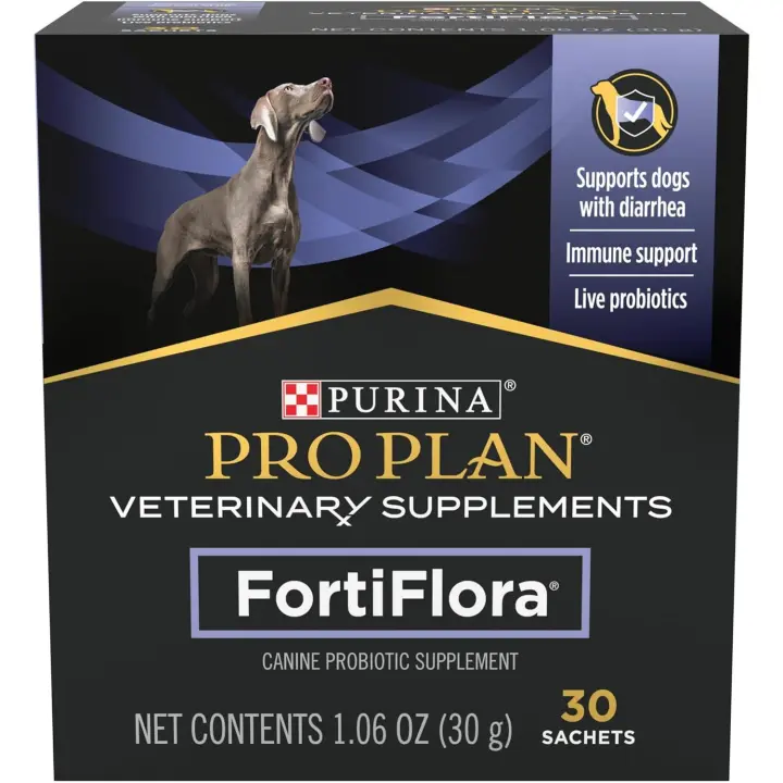 Purina Plan Veterinary Diet Suplemento Alimentario para perros fortiflora - 30 Bolsitas Por Caja - 1