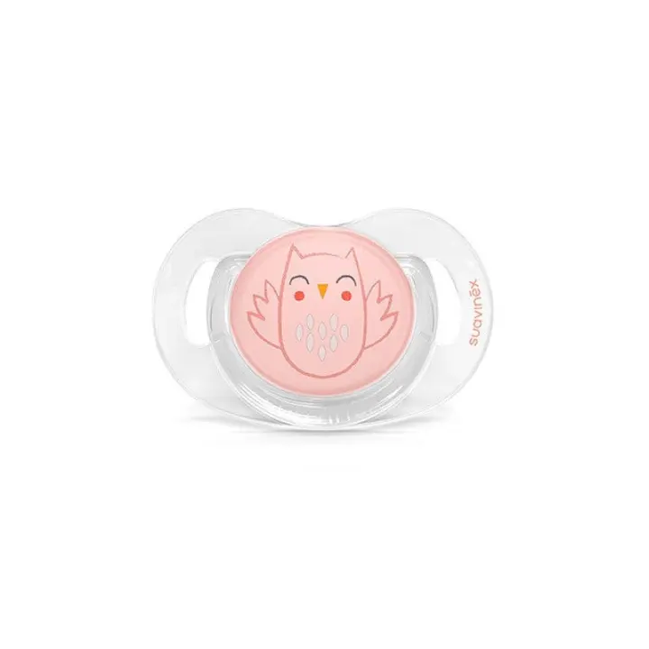 SUAVINEX Chupete Premium Bonhomía Tetina Silicona Fisiológica 0-6 Meses (Búho Rosa) ✅ Entrega 24/72h - 1