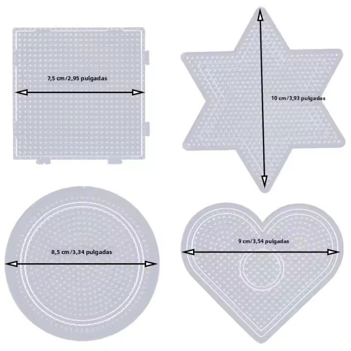 Plantilla De Bolas De Fusión Para Juegos De Mesa 2.6MM PE Transparente Para Tablero De Pinos Grandes Y Rompecabezas Circular Para DIY - 1