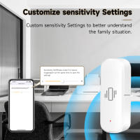 Sensor De Vibración ZigBee Tuya Para El Hogar Inteligente Monitor En Tiempo Real Control Remoto Por App Protección De Seguridad Autodefensa - details 2