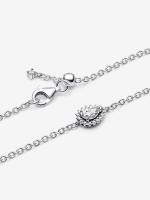 Pandora - Pulsera de Cadena con Halo de Pera brillantemente-Plata de Leyes - details 0
