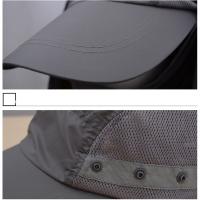 Gorro De Pescar Con Sombrilla Ancha Para Hombres Y Mujeres Protección Solar Rápido Secado Adecuado Para Caza Y Actividades Al Aire Libre - details 3