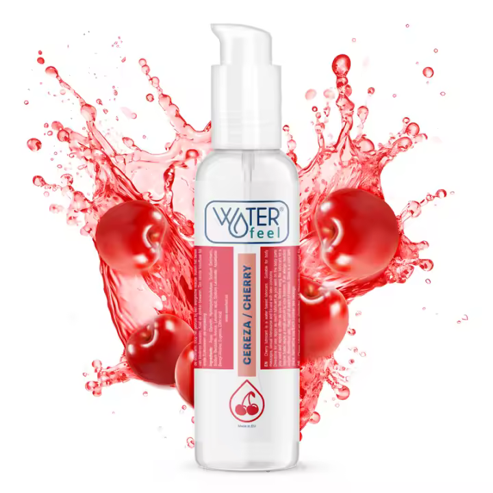Lubricante Base Agua Sabor Cereza Waterfeel - 1