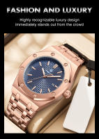 Reloj De Cuarzo Para Hombre Moda Con Correa De Aleación Y Anillo Octagonal Decorativo Movimiento De Cuarzo Alta Gama Reloj De Negocios - details 2
