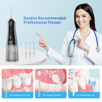 LISM Ortoirrigador USB Recargable Jet De Agua Dental Portátil Limpieza De Dientes Impermeable Con Tanque De Agua De 310ML Para Adultos - details 7