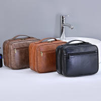 Bolsa De Cosméticos Para Viaje Organizador De Negocios Para Hombres Y Mujeres PU De Cierre De Cremallera Estilo Fashion Impermeable Portátil Con Almacenamiento Y Bolsa De Lavado - details 19