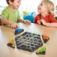 Juego De Estrategia Geométrica Con Cadena Tablero De Ajedrez Desafío Mental Juguete Triggle Para Niños Adultos Y Familias En Fiestas - details 4