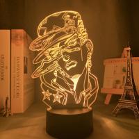 Lámpara Nocturna 3D Anime JoJo Bizarre Adventure Para Decoración De Dormitorio Luz LED Figura Jojo Jotaro Kujo Regalo De Cumpleaños - details 4