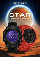 Reloj Deportivo Para Hombre SANDA 50M Impermeable LED Digital Calorías Fitness Running Pulsera Militar Con Pantógrafo Y Alarma - details 0