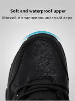 Botas De Nieve Para Hombre Botas De Invierno Impermeables Antideslizantes Con Lazo Alto Top Plush Warm Botas De Trabajo Militar - details 4