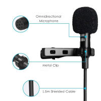 Mini Micrófono Lavalier Portátil Condensador Clip-on USB 3.5mm Tipo-C Para Smart Phone Y Laptop PC - details 0